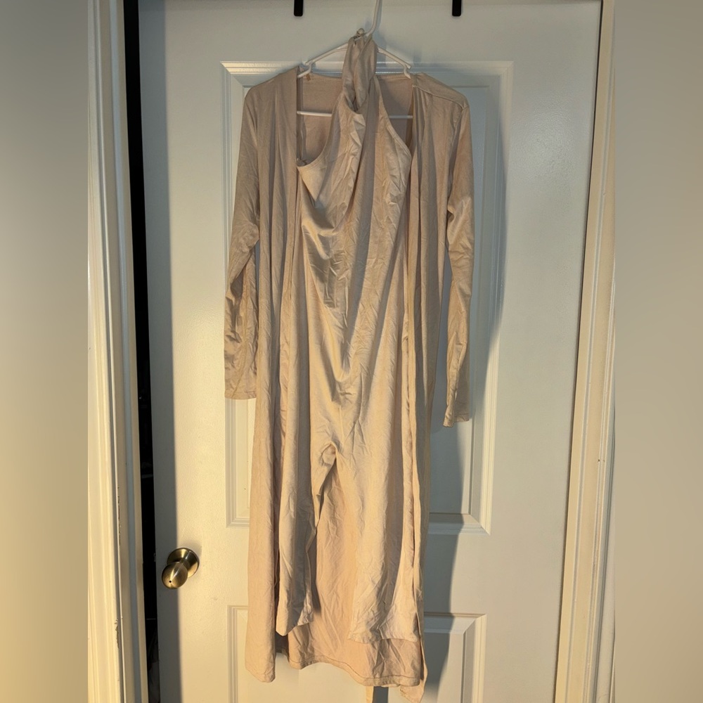 Fashion Nova Shattered Glass Jumpsuit and Jacket